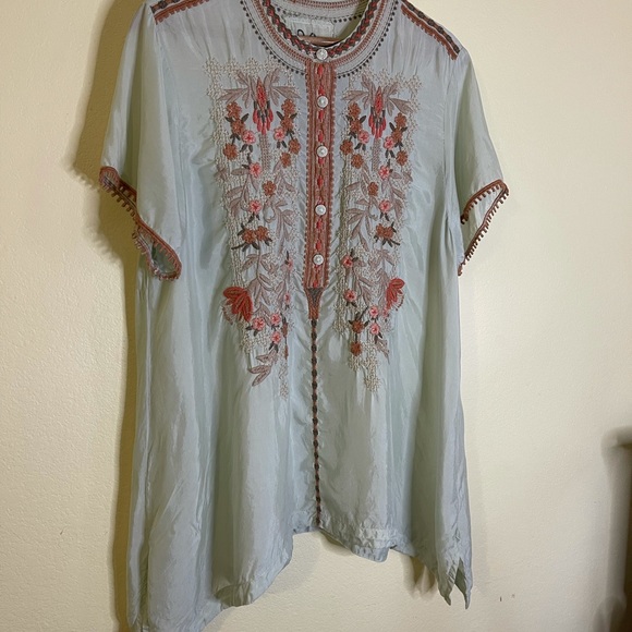 Johnny Was KOBA CUPRA BLOUSE - Picture 12 of 14